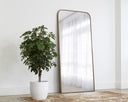 CALABASAS FLOOR MIRROR - BRASS