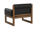 FERGUSON LOUNGE CHAIR - VINTAGE BLACK NIGHT LEATHER