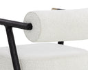 SOVA DINING ARMCHAIR - BLACK COPENHAGEN WHITE