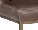 LEIGHLAND DINING CHAIR - HAVANA DARK BROWN