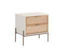 AVIDA NIGHTSTAND - CHAMPAGNE GOLD CREAMNATURAL