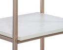 Duren Modular Bookcase - SMALL CHAMPAGNE GOLD CREAM