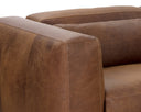 BEAU SOFA CHAISE - RAF LUCIA TOBACCO LEATHER