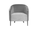 SHEVA ARMCHAIR - SAN REMO WINTER CLOUD ANTONIO CHARCOAL