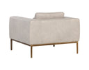 BURR ARMCHAIR - BALI BONE LEATHER