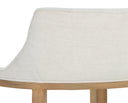 BRYLEA DINING ARMCHAIR - NATURAL HEATHER IVORY TWEED