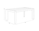 MERANO DINING TABLE - BLACK 70