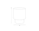 BERNABY END TABLE - GUNMETAL