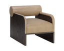 COBURN LOUNGE CHAIR - DARK BROWN SAHARA SAND LEATHER