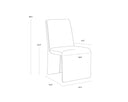 CASCATA DINING CHAIR - MARSEILLE CAMEL LEATHER