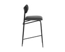 GIBBONS COUNTER STOOL - BLACK BRAVO PORTABELLA