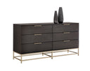 Calden Dresser - SMALL GOLD CHARCOAL GREY