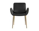 LUCANO DINING ARMCHAIR - BRAVO BLACK