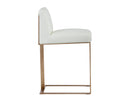 DEAN COUNTER STOOL - ANTIQUE BRASS CANTINA WHITE