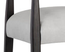 KEAGAN COUNTER STOOL - SALOON LIGHT GREY LEATHER