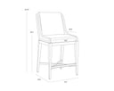 SORRENTO COUNTER STOOL - ARASHI BLACK