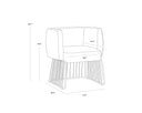 GALA DINING ARMCHAIR - FOREST GREEN