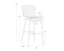 LYLA BARSTOOL - ANTIQUE BROWN
