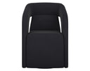 KENDRICK WHEELED DINING ARMCHAIR - ABBINGTON BLACK
