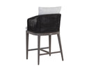 CAPRI COUNTER STOOL - SMOKE GREY COPACABANA MARBLE