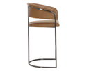 MARRIS BARSTOOL - GUNMETAL MILLIKEN COGNAC
