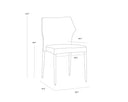 JAMES STACKABLE DINING CHAIR - CITY GREY