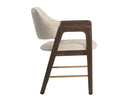 MILTON DINING ARMCHAIR - SMOKE ACACIA BRAVO CREAM