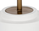 MARLOWE BISTRO TABLE - ANTIQUE BRASS WHITE 275
