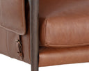 MAUTI ARMCHAIR - BROWN SHALIMAR TOBACCO LEATHER