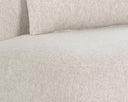 SORAYA SWIVEL ARMLESS CHAIR - DOVE CREAM