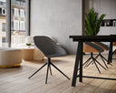 MCCOY SWIVEL DINING CHAIR - CINNAMON BROWN NOVEMBER GREY