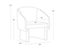 LAURYN LOUNGE CHAIR - DANNY NAVY