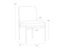 RICHIE DINING CHAIR - BLACK DANNY IVORY