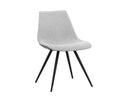 LIPA DINING CHAIR - BLACK BELFAST HEATHER GREY ROSEMARY