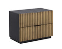 CARLIN NIGHTSTAND - BLACK ANTIQUE BRASS