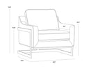 KALMIN LOUNGE CHAIR - PICCOLO PEBBLE