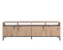 AMBROSE MODULAR STORAGE CABINET - RUSTIC OAK BLACK