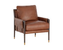 MAUTI ARMCHAIR - BROWN SHALIMAR TOBACCO LEATHER