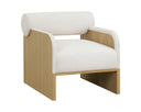 COBURN LOUNGE CHAIR - RUSTIC OAK ECLIPSE WHITE