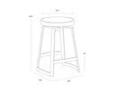 HENDRIX SWIVEL COUNTER STOOL - Default Title