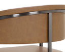 MARRIS BARSTOOL - GUNMETAL MILLIKEN COGNAC