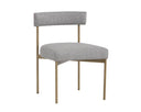 SENECA DINING CHAIR - ANTIQUE BRASS ARENA CEMENT