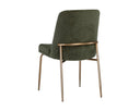 ZEKE DINING CHAIR - ANTIQUE BRASS BERGEN OLIVE