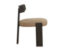 HORTON DINING CHAIR - DARK BROWN SAHARA SAND LEATHER