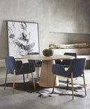 LUCANO DINING ARMCHAIR - BELFAST NAVY
