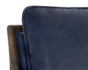 MAUTI ARMCHAIR - DISTRESSED BROWN CORTINA INK LEATHER