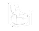 CARMINE SWIVEL LOUNGE CHAIR - Default Title