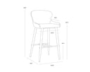 EVORA BARSTOOL - MILLIKEN COGNAC