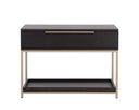 Calden Nightstand - LARGE GOLD CHARCOAL GREY