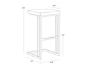 BOONE BARSTOOL - CHAMPAGNE GOLD ONYX